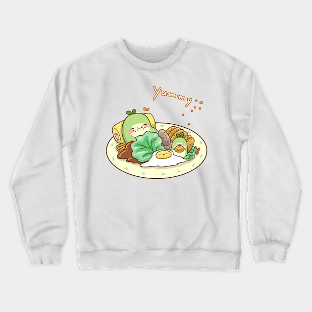 yummy and sleep Crewneck Sweatshirt by Mochipang